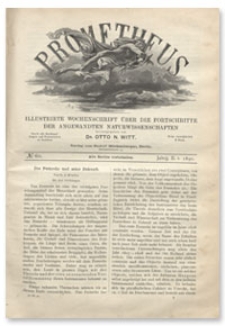 Prometheus : Illustrirte Wochenschrift über die Fortschritte der angewandenten Naturwissenschaften. 2. Jahrgang, 1890, Nr 60