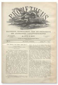 Prometheus : Illustrirte Wochenschrift über die Fortschritte der angewandenten Naturwissenschaften. 2. Jahrgang, 1890, Nr 61