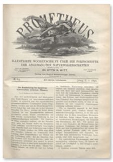 Prometheus : Illustrirte Wochenschrift über die Fortschritte der angewandenten Naturwissenschaften. 2. Jahrgang, 1890, Nr 64