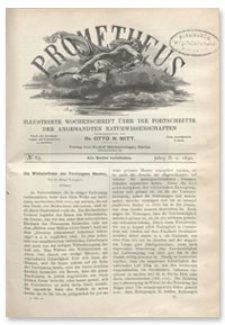 Prometheus : Illustrirte Wochenschrift über die Fortschritte der angewandenten Naturwissenschaften. 2. Jahrgang, 1890, Nr 65