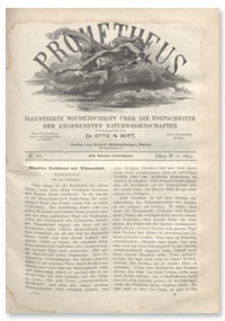 Prometheus : Illustrirte Wochenschrift über die Fortschritte der angewandenten Naturwissenschaften. 2. Jahrgang, 1891, Nr 70