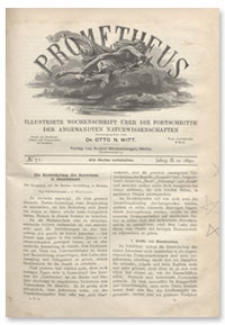 Prometheus : Illustrirte Wochenschrift über die Fortschritte der angewandenten Naturwissenschaften. 2. Jahrgang, 1891, Nr 71