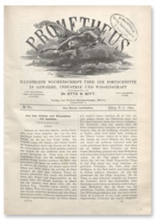 Prometheus : Illustrirte Wochenschrift über die Fortschritte in Gewerbe, Industrie und Wissenschaft. 2. Jahrgang, 1891, Nr 80