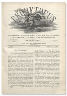 Prometheus : Illustrirte Wochenschrift über die Fortschritte in Gewerbe, Industrie und Wissenschaft. 2. Jahrgang, 1891, Nr 82