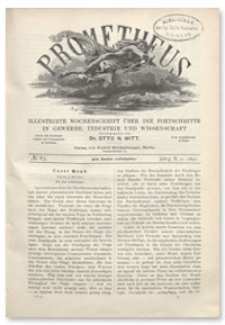 Prometheus : Illustrirte Wochenschrift über die Fortschritte in Gewerbe, Industrie und Wissenschaft. 2. Jahrgang, 1891, Nr 83