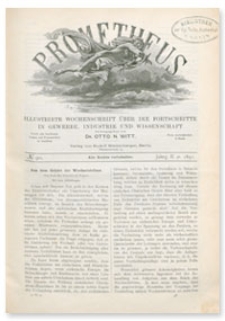 Prometheus : Illustrirte Wochenschrift über die Fortschritte in Gewerbe, Industrie und Wissenschaft. 2. Jahrgang, 1891, Nr 90