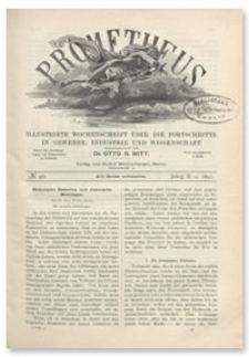 Prometheus : Illustrirte Wochenschrift über die Fortschritte in Gewerbe, Industrie und Wissenschaft. 2. Jahrgang, 1891, Nr 96