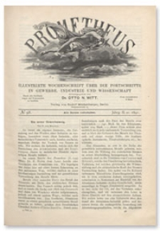 Prometheus : Illustrirte Wochenschrift über die Fortschritte in Gewerbe, Industrie und Wissenschaft. 2. Jahrgang, 1891, Nr 98