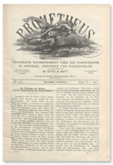 Prometheus : Illustrirte Wochenschrift über die Fortschritte in Gewerbe, Industrie und Wissenschaft. 2. Jahrgang, 1891, Nr 102
