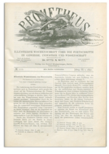Prometheus : Illustrirte Wochenschrift über die Fortschritte in Gewerbe, Industrie und Wissenschaft. 3. Jahrgang, 1891, Nr 110