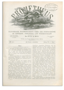 Prometheus : Illustrirte Wochenschrift über die Fortschritte in Gewerbe, Industrie und Wissenschaft. 3. Jahrgang, 1892, Nr 121