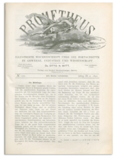 Prometheus : Illustrirte Wochenschrift über die Fortschritte in Gewerbe, Industrie und Wissenschaft. 3. Jahrgang, 1892, Nr 122