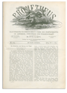 Prometheus : Illustrirte Wochenschrift über die Fortschritte in Gewerbe, Industrie und Wissenschaft. 3. Jahrgang, 1892, Nr 129