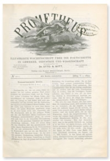 Prometheus : Illustrirte Wochenschrift über die Fortschritte in Gewerbe, Industrie und Wissenschaft. 5. Jahrgang, 1893, Nr 211