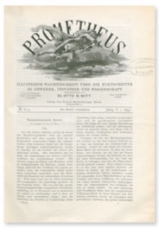 Prometheus : Illustrirte Wochenschrift über die Fortschritte in Gewerbe, Industrie und Wissenschaft. 5. Jahrgang, 1893, Nr 213