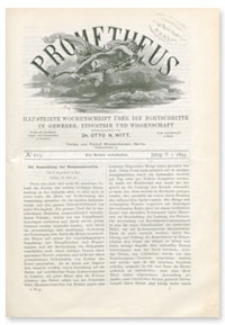 Prometheus : Illustrirte Wochenschrift über die Fortschritte in Gewerbe, Industrie und Wissenschaft. 5. Jahrgang, 1893, Nr 215