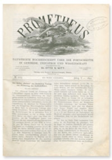 Prometheus : Illustrirte Wochenschrift über die Fortschritte in Gewerbe, Industrie und Wissenschaft. 5. Jahrgang, 1894, Nr 229