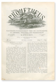 Prometheus : Illustrirte Wochenschrift über die Fortschritte in Gewerbe, Industrie und Wissenschaft. 5. Jahrgang, 1894, Nr 230