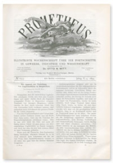 Prometheus : Illustrirte Wochenschrift über die Fortschritte in Gewerbe, Industrie und Wissenschaft. 5. Jahrgang, 1894, Nr 233
