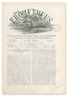 Prometheus : Illustrirte Wochenschrift über die Fortschritte in Gewerbe, Industrie und Wissenschaft. 5. Jahrgang, 1894, Nr 246