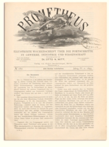 Prometheus : Illustrirte Wochenschrift über die Fortschritte in Gewerbe, Industrie und Wissenschaft. 4. Jahrgang, 1893, Nr 182