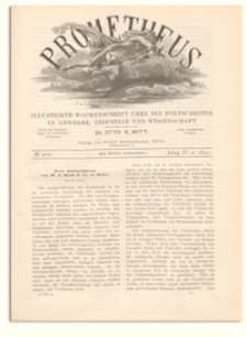 Prometheus : Illustrirte Wochenschrift über die Fortschritte in Gewerbe, Industrie und Wissenschaft. 4. Jahrgang, 1893, Nr 202