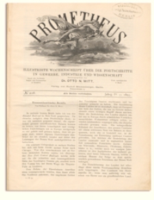 Prometheus : Illustrirte Wochenschrift &uuml;ber die Fortschritte in Gewerbe, Industrie und Wissenschaft. 4. Jahrgang, 1893, Nr 208