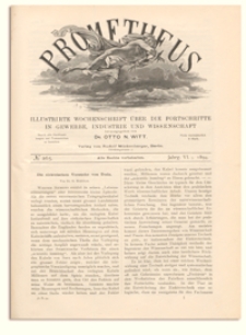 Prometheus : Illustrirte Wochenschrift über die Fortschritte in Gewerbe, Industrie und Wissenschaft. 6. Jahrgang, 1894, Nr 265